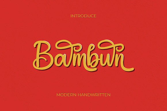 Bambun: A Handwritten Script Font for Editorial Warmth