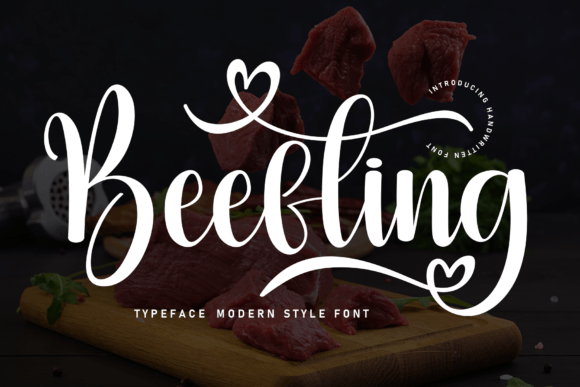 Beefting: A Handwritten Font That Earns Its Place in Real Campaigns
