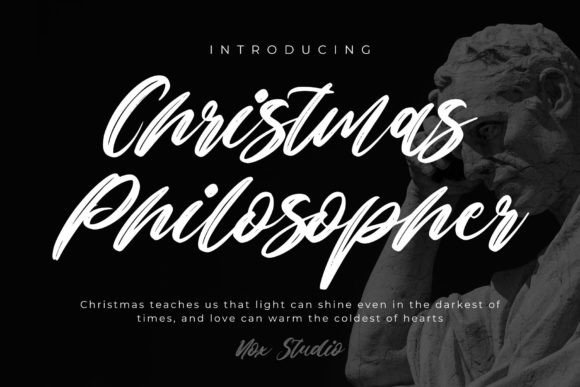 Christmas Philosopher: A Handwritten Font That Feels Like Holiday Magic