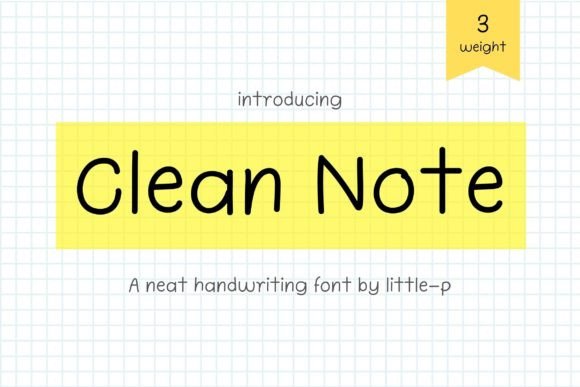 Clean Note: A Handwritten Font That Converts