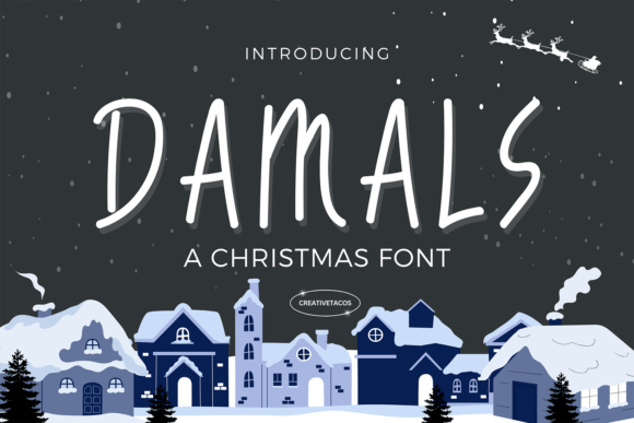 Damals: A Handmade Script Font That Feels Like Holiday Magic