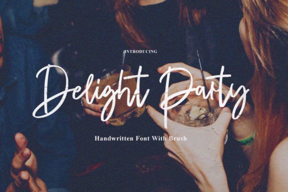Delight Party: A Handwritten Font That Converts Scroll into Stop