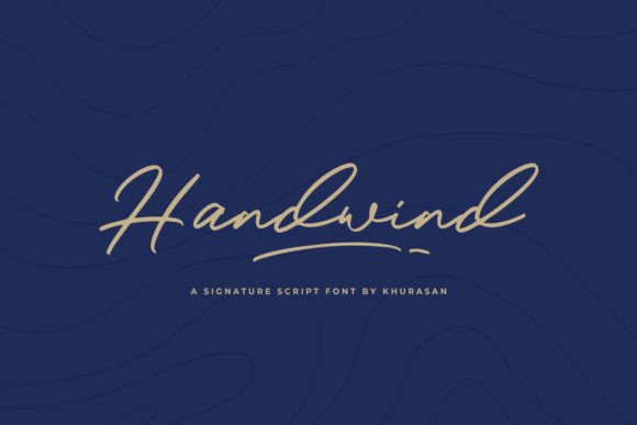 Handwind: A Modern Script Font for Polished Digital Branding