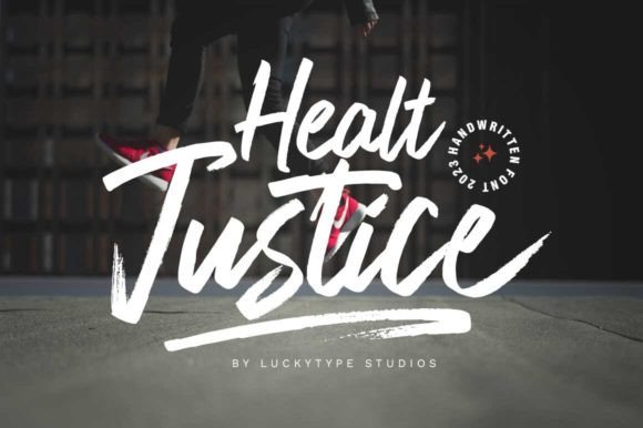 Healt Justice: A Bold Handwritten Typeface for Digital Impact