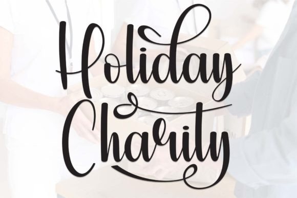 Holiday Charity: A Joyful Handwritten Font for Digital Branding