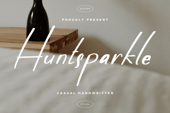 Huntsparkle: A Thoughtful Script Font for Calm, Human-Centered Design