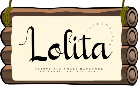 Lolita Font: A Script Amp Display Typeface for Campaign Warmth