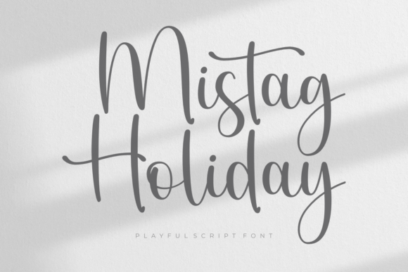 Mistag Holiday: A Romantic Script Font for Digital Branding