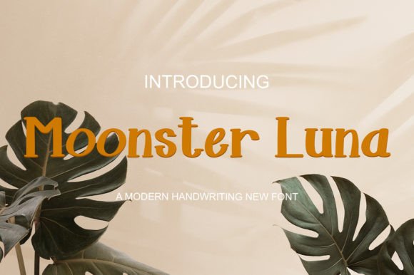 Moonster Luna: A Playful Display Font for Handmade Joy