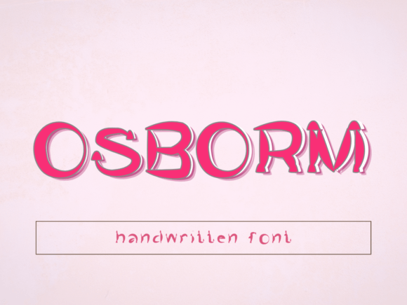 Osborm: A Fun, Quirky Handwritten Font Worth Testing