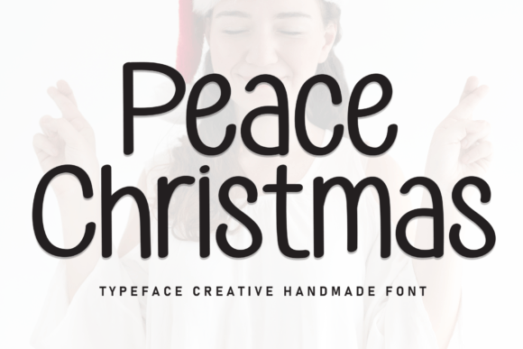 Peace Christmas Handwritten Font for Crafters