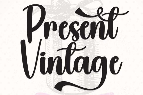 Present Vintage: A Refined Script Font for Editorial Design
