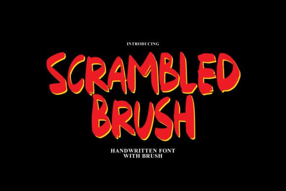 Scrambled Brush: A Playful Script Font for Editorial Charm