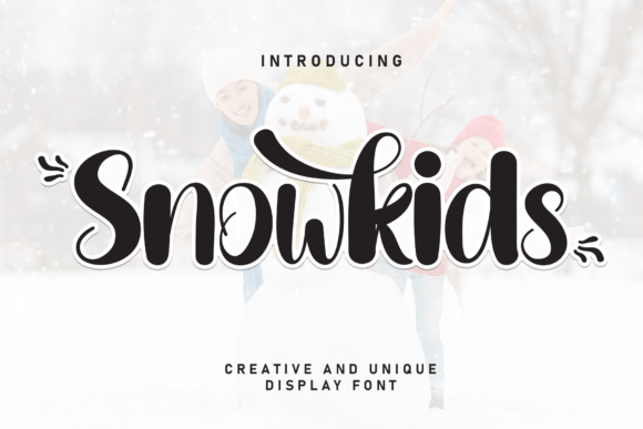 Snowkids: A Playful Handwritten Font for Joyful Digital Branding