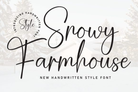Snowy Farmhouse Font: Handwritten Charm for Crafters & Sellers